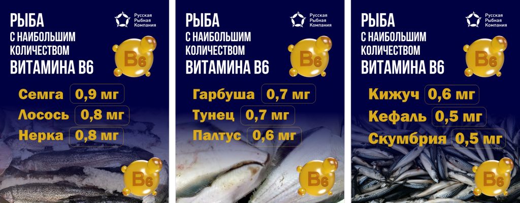 Рыбы с витамином В6
