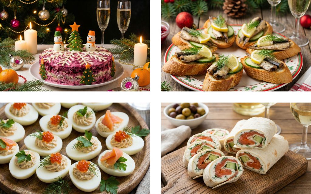 Рыбные закуски к столу на Новый год 2026