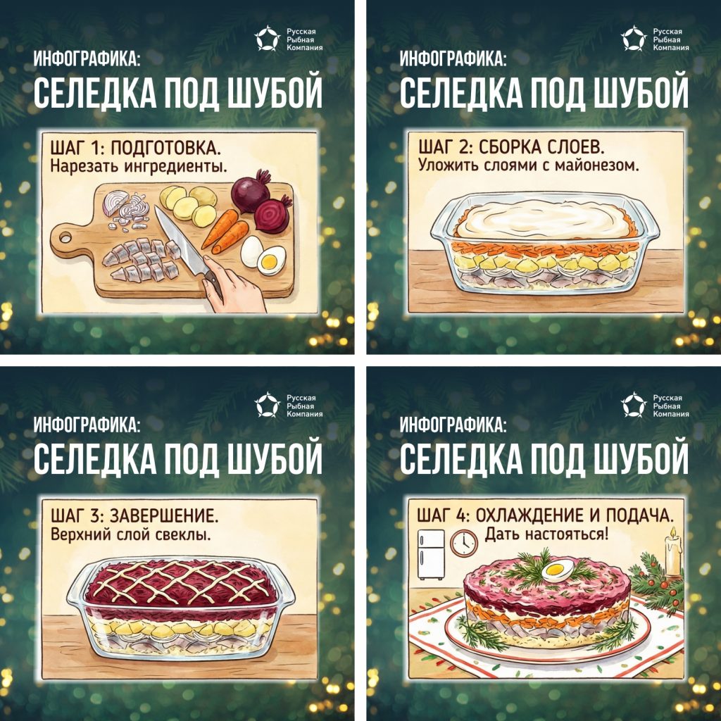 Инфографика: Селедка под шубой