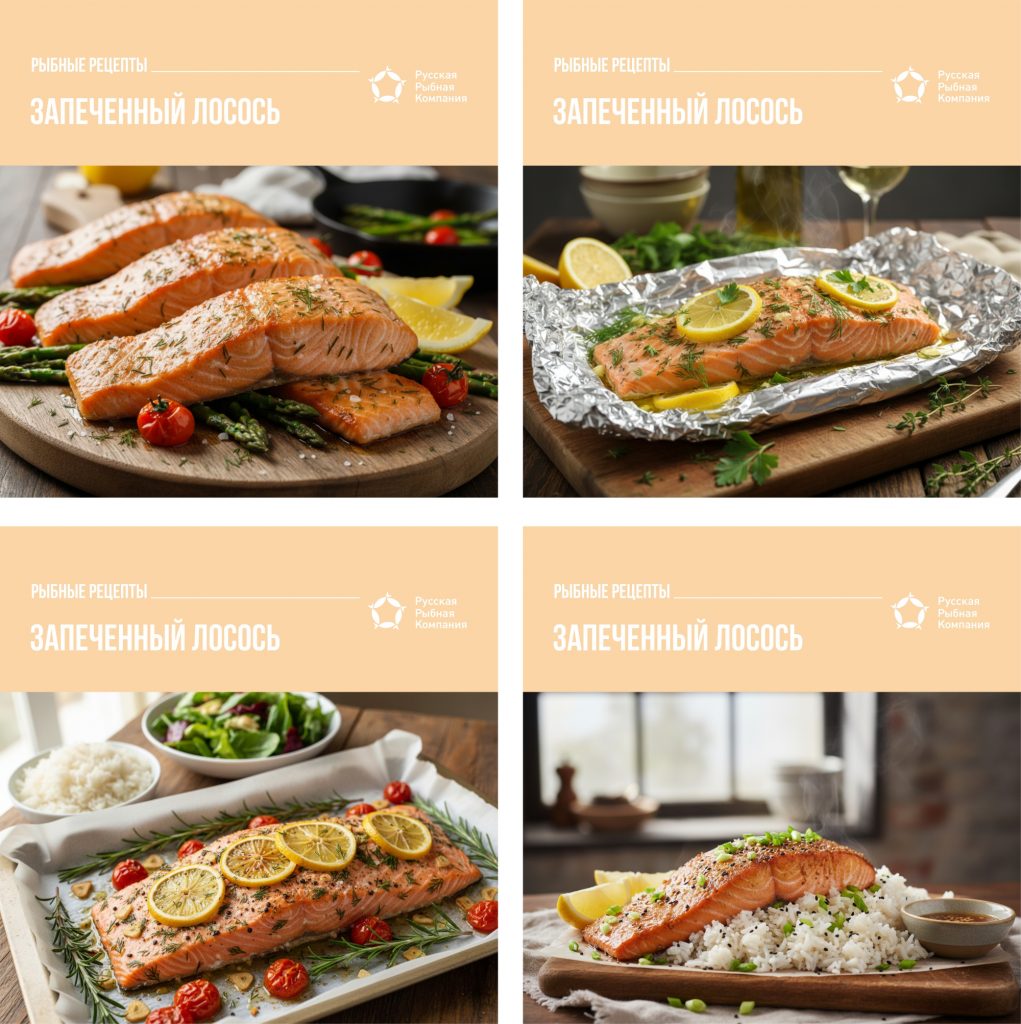 Запеченный лосось