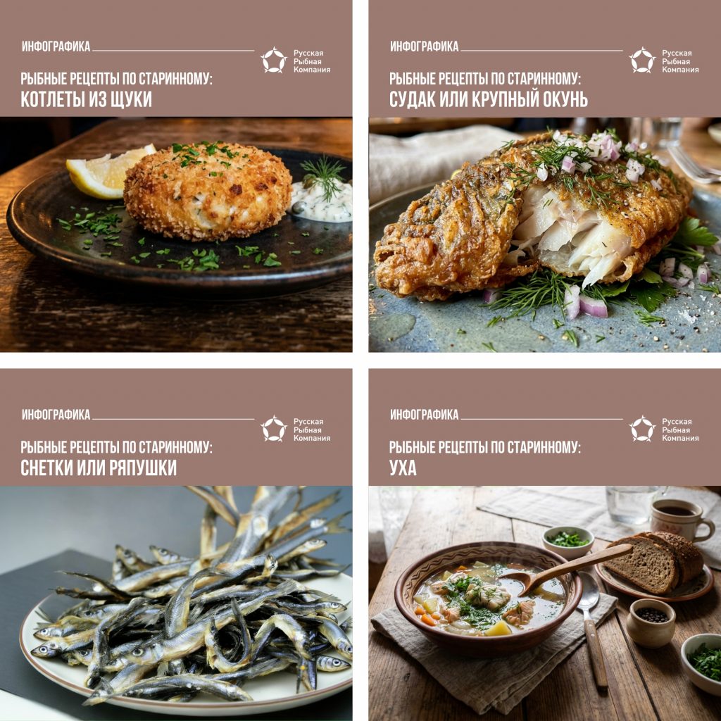 Старинная кулинарная тетрадь, переплетённая в потёртую кожу, открывалась с тихим шорохом, будто страницы сами по себе шептали забытые секреты.
🐟 ВЕСЕННЯЯ ЩУКА
Всё определяла сезонность и деликатесная простота. Весенняя щука, только что покинувшая зимовальные ямы, шла на кнели. Мякоть осторожно отделяли от костей, дважды пропускали через частое сито с кусочками замоченного в сливках белого хлеба. В фарш добавляли лишь яичный желток, щепотку мускатного ореха и холодное сливочное масло. Из этой воздушной массы формировали небольшие шарики и варили их на самом медленном огне, почти не доводя до кипения, в ароматном бульоне с петрушкой и душистым перцем горошком. Подавали такие кнели под соусом на основе того же бульона, сдобренного взбитыми сливками и лимонным соком, в глубоких фарфоровых тарелках.
🐟 СУДАК ИЛИ КРУПНЫЙ ОКУНЬ
Летом наступал черёд судака или крупного окуня. Их запекали целиком в русской печи, что давало эффект томления, недостижимый в современном духовом шкафу. Рыбу не чистили от чешуи, а лишь натирали крупной солью снаружи и изнутри. Брюшко начиняли веточками укропа, зелёным луком и дольками кислых антоновских яблок. Затем тушку плотно заворачивали в смазанные маслом лопуховые листья, а сверху — в прочное льняное полотно. Готовилась такая рыба несколько часов в остывающей печи, пропитываясь соками яблок и травянистым духом лопуха. К ней подавали отварной молодой картофель, политый топлёным маслом с золотистыми поджаристыми хлопьями.
🐟 СНЕТКИ ИЛИ РЯПУШКИ
Осенью, в пору заготовок, готовили снетки или ряпушку. Их солили особым способом — пересыпали ржаной мукой пополам с солью и укладывали в небольшие дубовые кадушки, перекладывая каждый слой листьями чёрной смородины и хрена. Под гнётом, в прохладном погребе, рыба медленно бродила, приобретая пикантный, острый вкус. Через месяц её вымачивали и подавали как закуску к горячему отварному картофелю, либо использовали для начинки в расстегаи, смешивая с обжаренным луком и рублеными крутыми яйцами.
🐟 УХА
Отдельной главой была уха. Различали не менее десятка видов: белая — из ершей, окуней и судака; чёрная — из голавлей и карасей; янтарная — из стерляди с шафраном; красная — из окуней и краснопёрки с томлёными в печи помидорами. Ключевым был порядок закладки и чистота бульона. Рыбу никогда не мыли обильно, лишь протирали полотенцем, чтобы не ушёл «дух». Варили всегда с луком в мундире, который после приготовления выбрасывали. Лавровый лист клали за минуту до готовности, а зелень — прямо в тарелку.
Соусы были сдержанны и служили дополнением, а не маскировкой. К отварной рыбе готовили «разсоль» — на основе огуречного рассола, с добавкой рыбного бульона, муки и сливочного масла. К запечённой — соус из сметаны, тушённой в глиняном горшочке с сушёными белыми грибами. Всё это сопровождалось правильной посудой: уху подавали в глиняных горшочках, запечённую рыбу — на медных подносах, студень из налима — в фарфоровых селёдочницах.